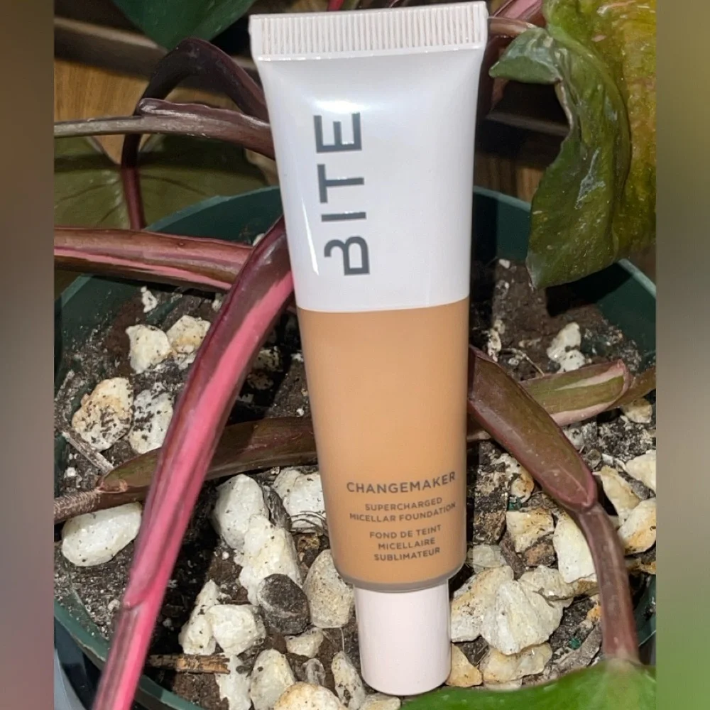 BITE BEAUTY Changemaker Foundation In T130 Tan with Warm Golden Undertone